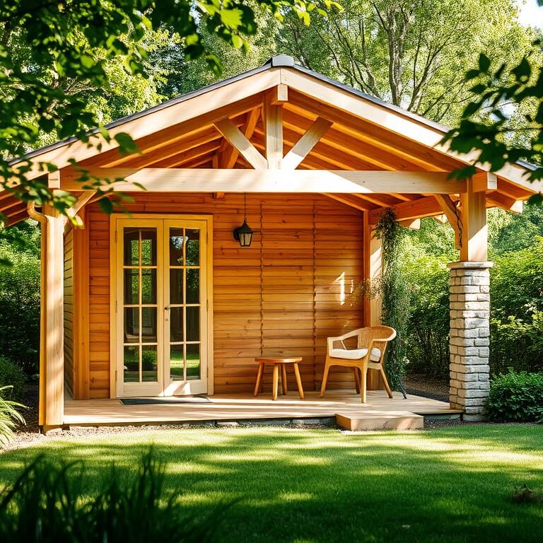 Gartenhaus, Material