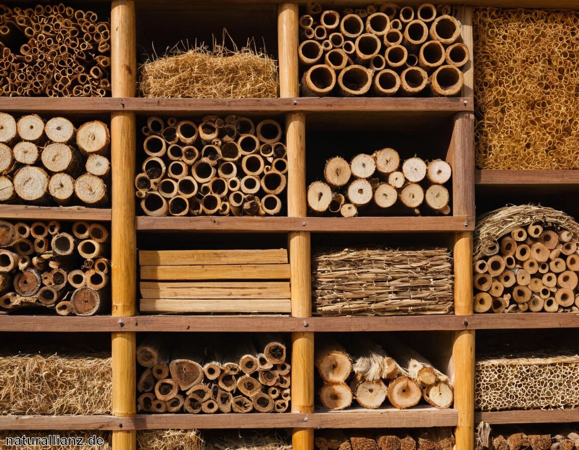 Einzelne Füllmaterialien dicht anordnen   - Insektenhotel bauen: Anleitung und Tipps