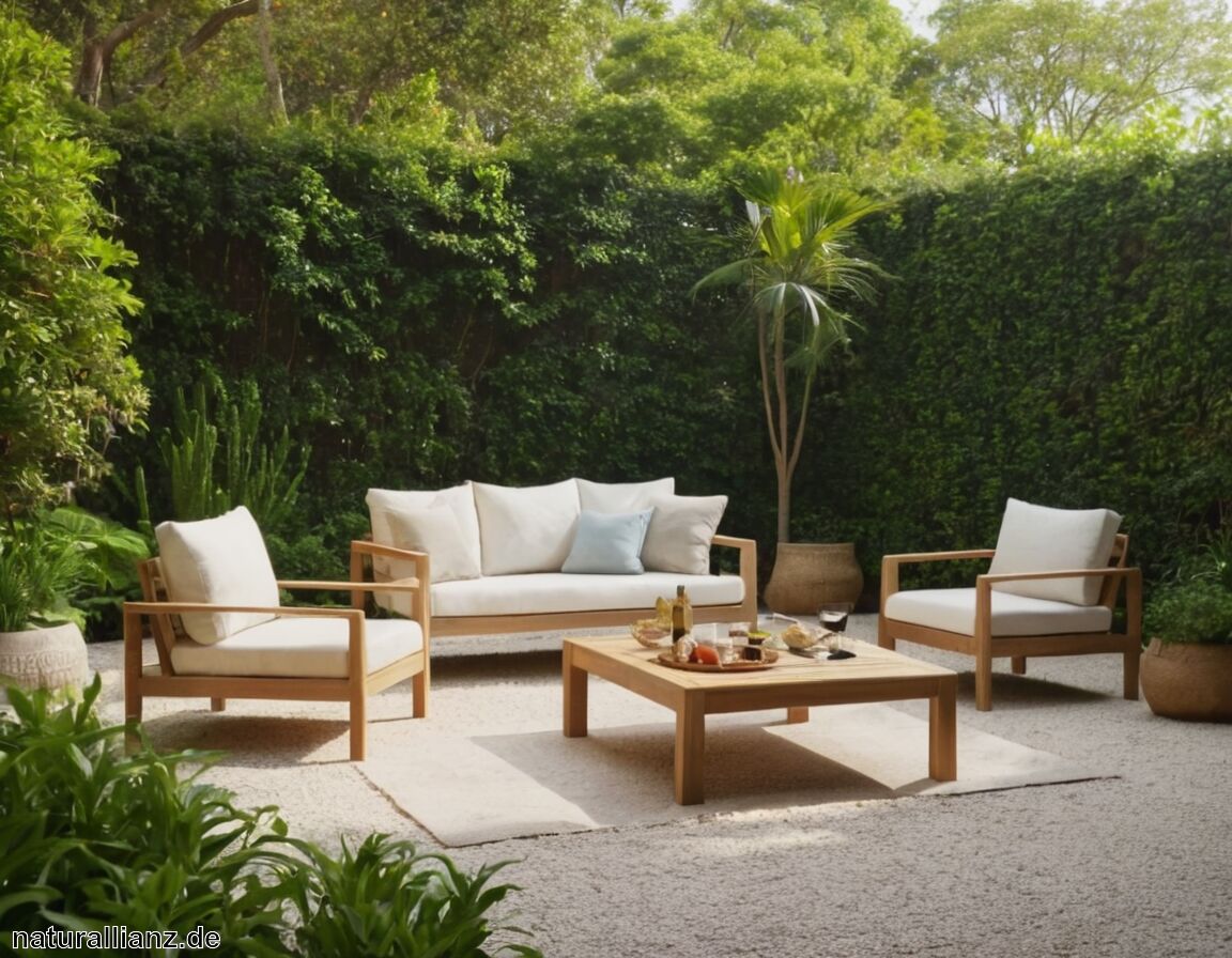 Teakholz überzeugt durch Witterungsbeständigkeit   - Gartenmöbel aus natürlichen Materialien