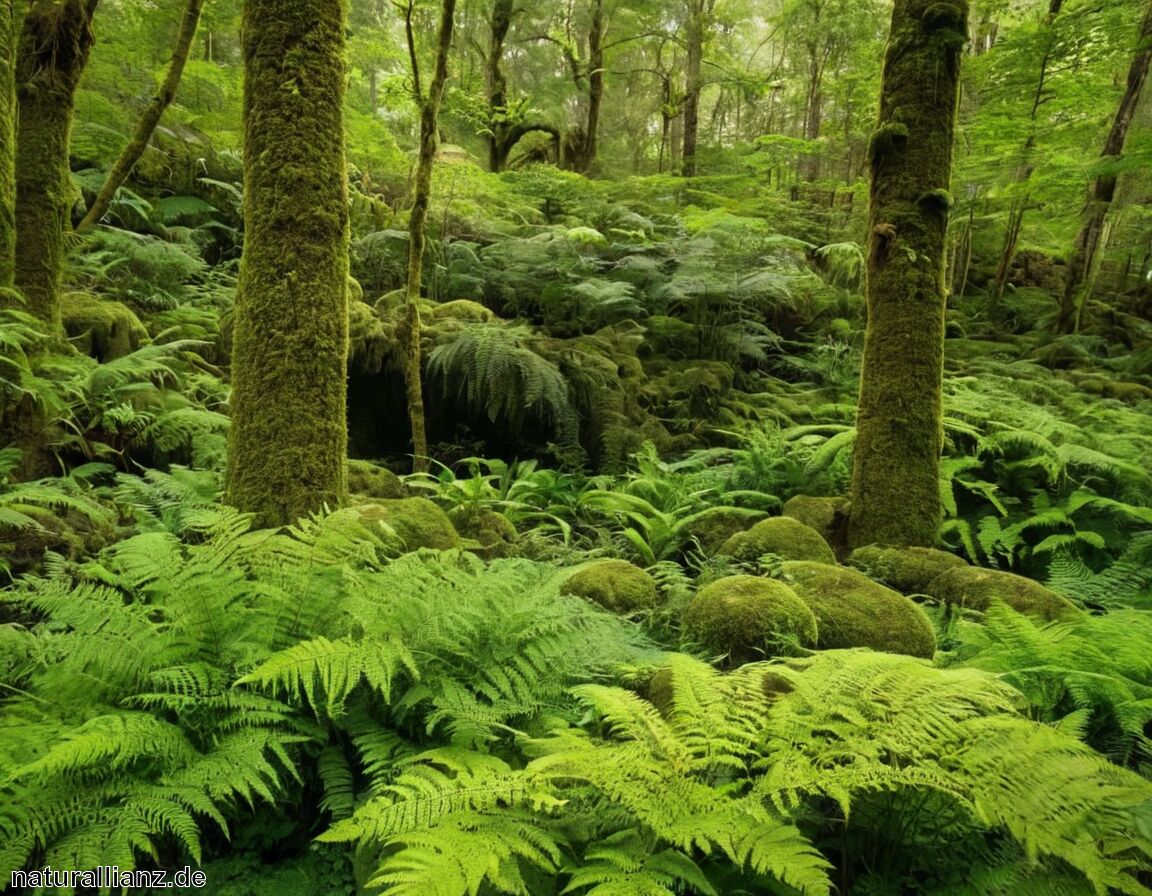 Gestaltungsideen mit Struktur und Grüntönen   - Moose und Farne – grüne Schätze für schattige Plätze