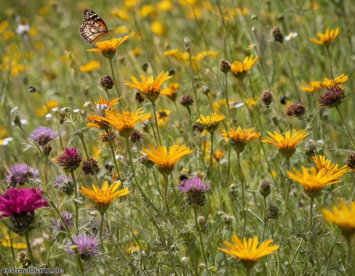 Natürlicher Lebensraum für Schmetterlinge und Wildbienen   - Wiese statt Rasen: Mehr Vielfalt im Garten