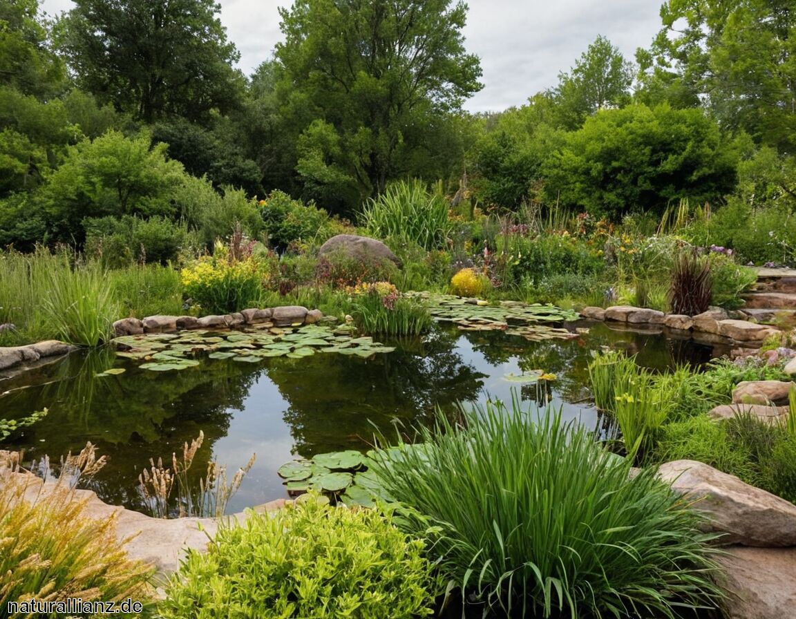 Einheimische Wasserpflanzen einsetzen   - Gartenteich anlegen: Ein Paradies für Tiere schaffen
