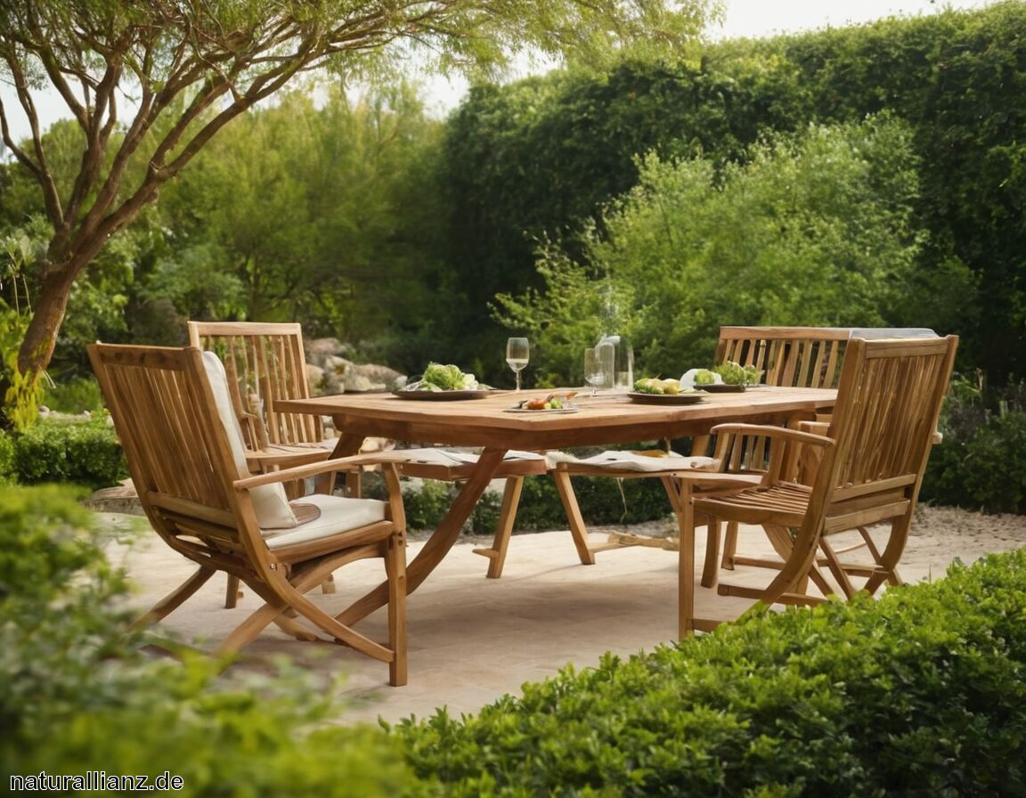 Akazienholz punktet mit seiner Robustheit   - Gartenmöbel aus natürlichen Materialien