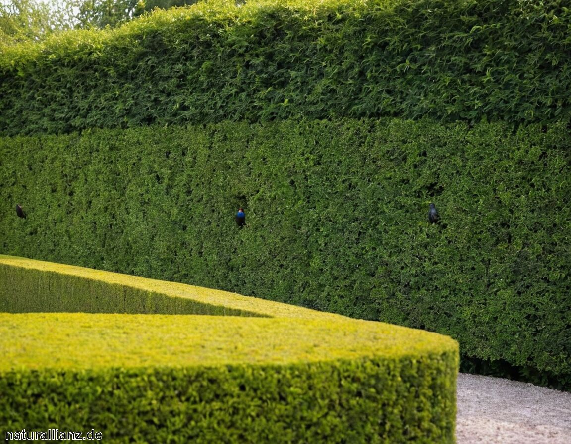 Unterschlupf und Nahrung für Vögel und Kleintiere   - Naturnahe Hecken als Sichtschutz und Lebensraum