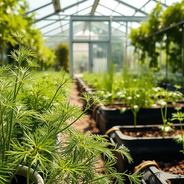 Dill, Gewächshaus