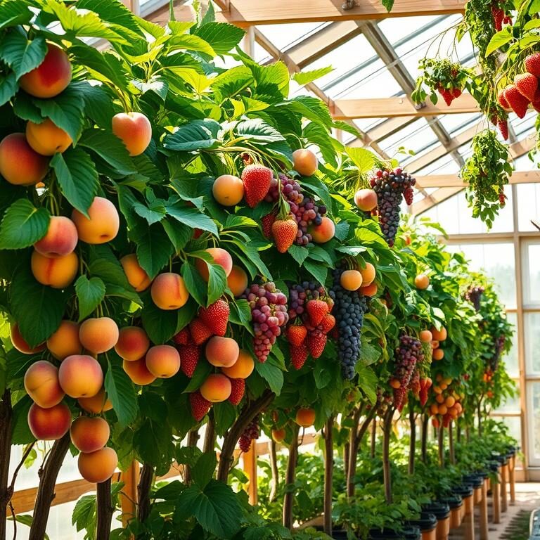 Gewächshaus, Obst, anbauen