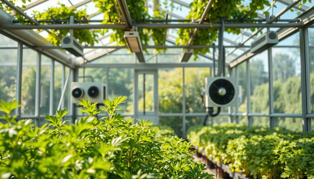 Klimakontrolle im Gewächshaus Klimakontrolle im Gewächshaus