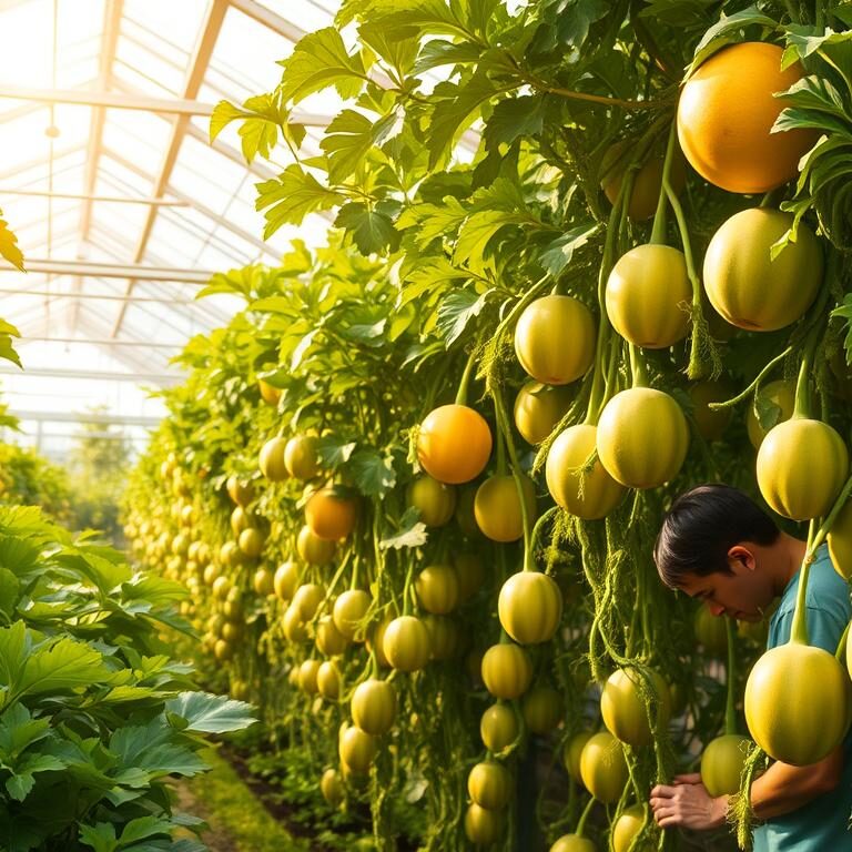 Melonen, Gewächshaus