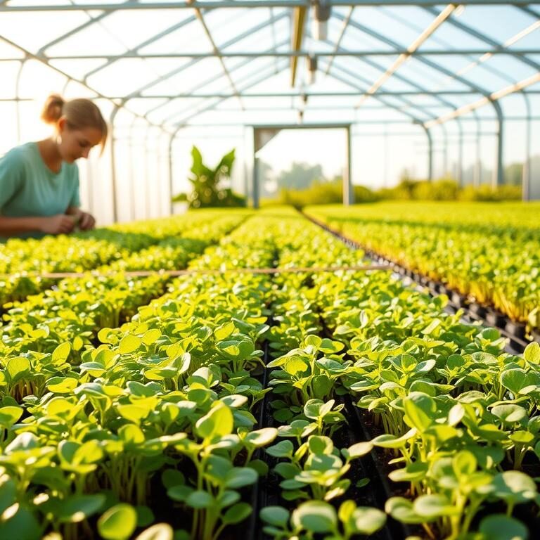 Microgreens, Gewächshaus