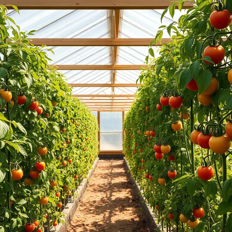 Tomaten, Gewächshaus