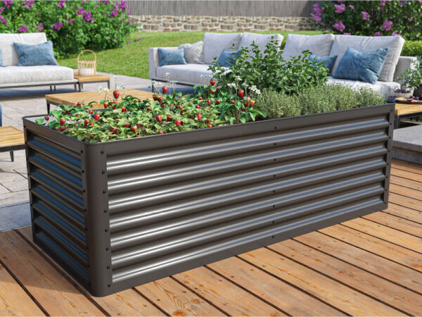 GFP Hochbeet Luca 1807 L, 180x75x60 cm, Stahl