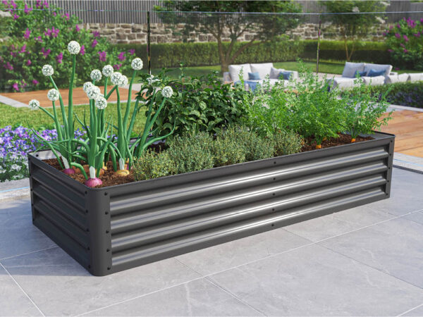 GFP Hochbeet Luca 1807 S, 180x75x35 cm, Stahl