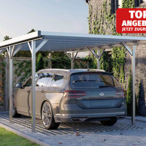 GFP Carport Aluminium, 504x305 cm, Dicke 10 mm