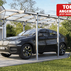 GFP Carport Aluminium, 505x285 cm, Dicke 10 mm