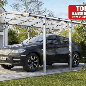 GFP Carport Aluminium, 505x285 cm, Dicke 10 mm