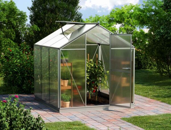 GFP Gewächshaus EcoStar 3, 192x192 cm, Dicke 6 oder 8 mm