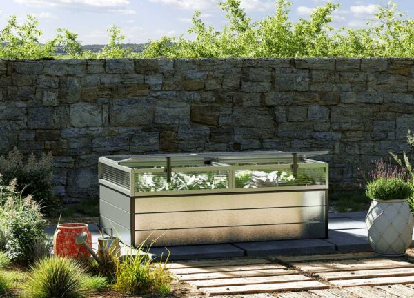 GFP Hochbeet Halfsize, 150x99x39 cm, Alu