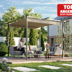 GFP Stahlpergola, 290x290 cm