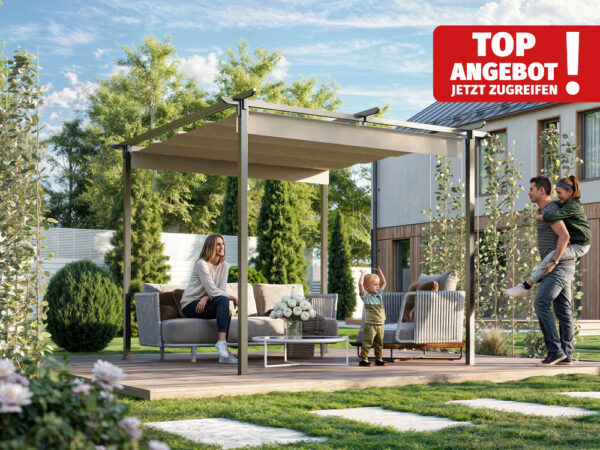 GFP Stahlpergola, 290x290 cm