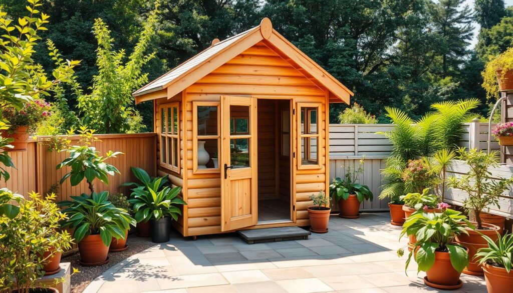 Anforderungen an das Gartenhaus auf der Terrasse