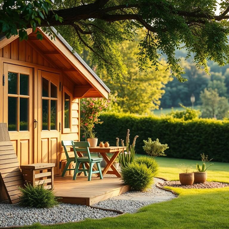 Gartenhaus, Material