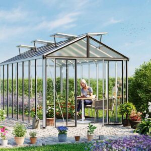 GFP Gewächshaus HERA 8, 263x514 cm, ESG Sicherheitsglas 4 mm
