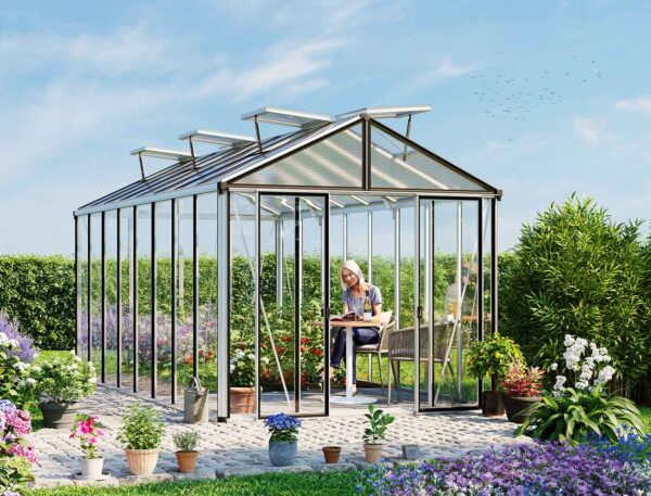GFP Gewächshaus HERA 8, 263x514 cm, ESG Sicherheitsglas 4 mm