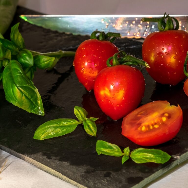 Tomaten im Topf