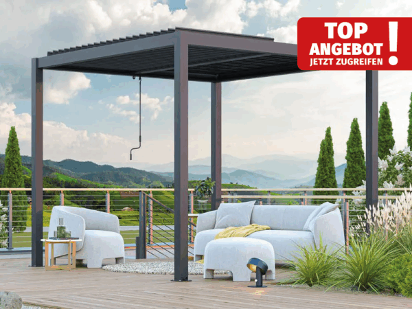 GFP Aluminium Pergola, 290x290 cm