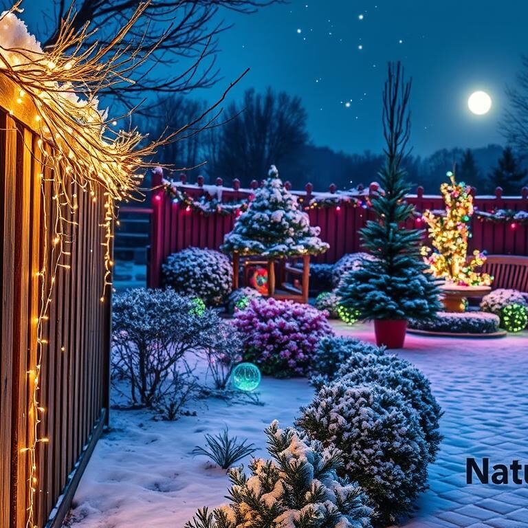 Garten, Weihnachtsbeleuchtung, Außenbeleuchtung