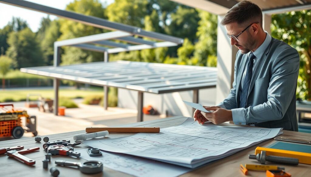 planung montage carport