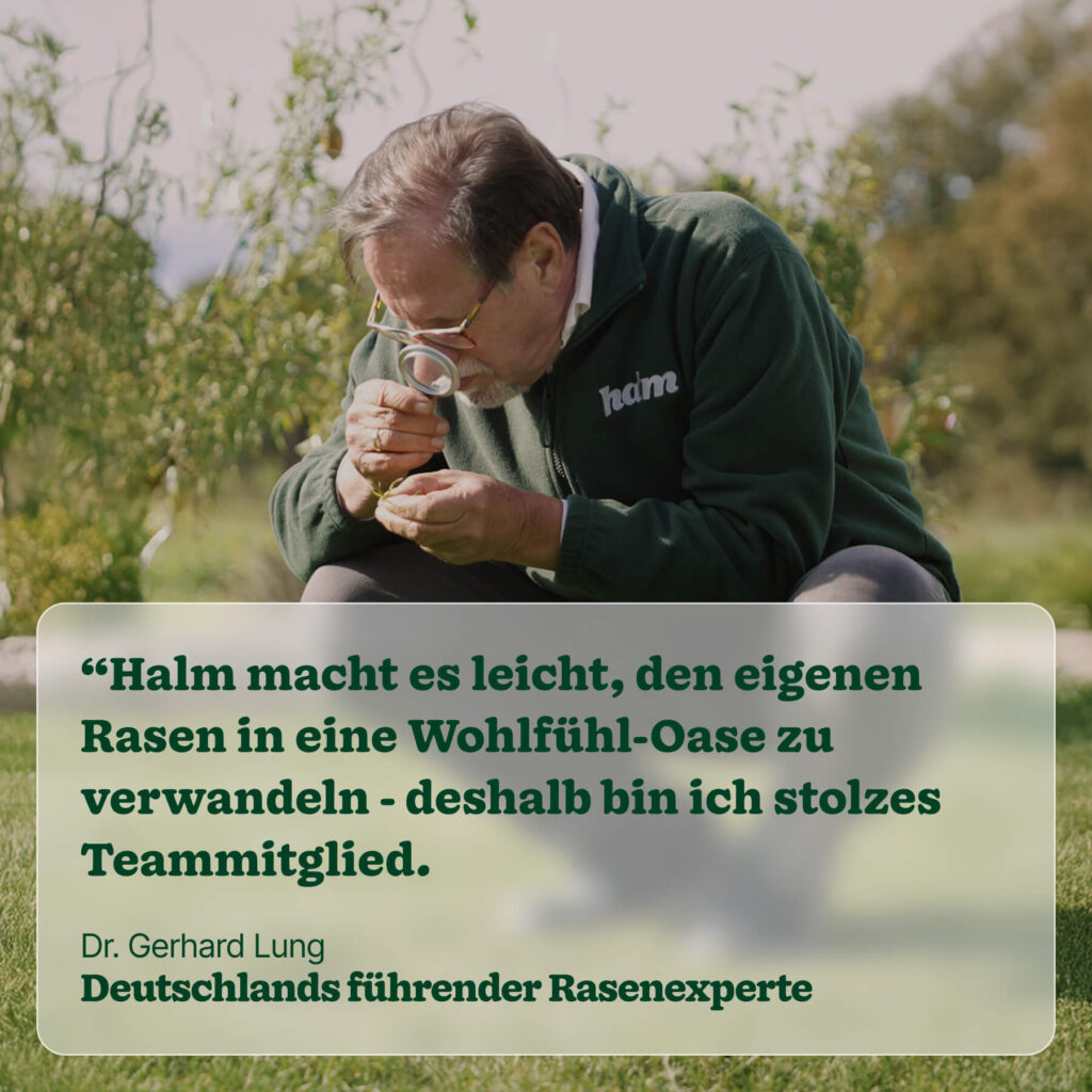 Dr. Gerhard Lung – Deutschlands führender Rasenexperte im Team von Halm