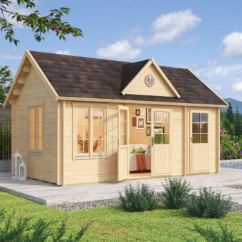 Gartenhausfabrik Teehaus Bradford 44, Dicke 44 mm