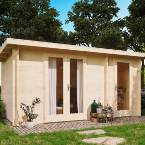 Gartenhausfabrik Gartenhaus Carin 44 A, Dicke 44 mm Natur Allianz Gartenhausfabrik Gartenhaus Carin 44 A, Dicke 44 mm