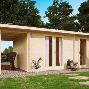 Gartenhausfabrik Gartenhaus Carin 44 C, Schleppdach, Dicke 44 mm Natur Allianz Gartenhausfabrik Gartenhaus Carin 44 C, Schleppdach, Dicke 44 mm