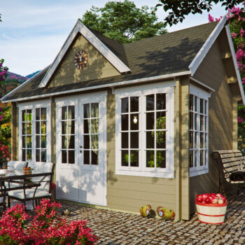 Gartenhausfabrik Teehaus Windsor 44, Dicke 44 mm