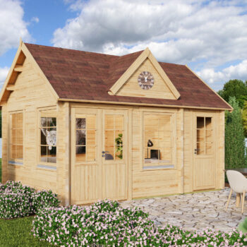 Gartenhausfabrik Gartenhaus Dover 44, Teehaus, Dicke 44 mm