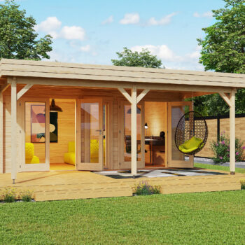 Gartenhausfabrik Gartenlounge Rose 70, Dicke 70 mm
