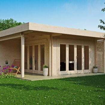 Gartenhausfabrik Gartenlounge Sandra 44 B, Dicke 44 mm