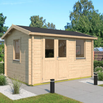 Gartenhausfabrik Gartenhaus Narvic 44 B, Satteldach, Dicke 44 mm