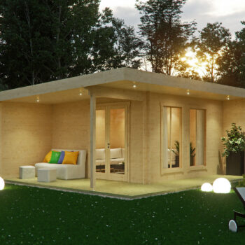 Gartenhausfabrik Gartenlounge Klaus 44, Dicke 44 mm