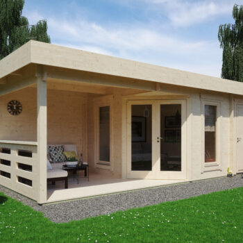 Gartenhausfabrik Gartenhaus Nora 44 E, 5-Eck, Dicke 44 mm