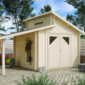 Gartenhausfabrik Gartenhaus Varianta 44 B, Seitendach, Dicke 44 mm