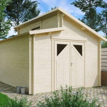 Gartenhausfabrik Gartenhaus Varianta 44 E, Stufendach, Dicke 44 mm