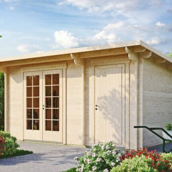 Gartenhausfabrik Gartenhaus Jacob 44 A mit Abstell, Dicke 44 mm