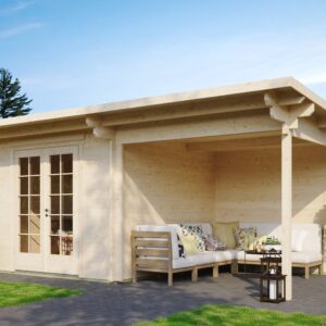 Gartenhausfabrik Gartenhaus Jacob 44 A, Seitendach, Dicke 44 mm