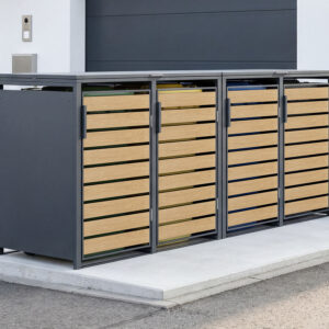 Gartenhausfabrik Velaro Vierer Mülltonnenbox