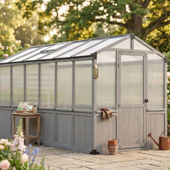 Gartenhausfabrik Fjordholz Natura 6,48 m2 Zedernholz 60 mm starke Eckpfosten