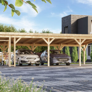 Gartenhausfabrik Fjordholz Carport X3 Plus, Dachbretter 18 mm