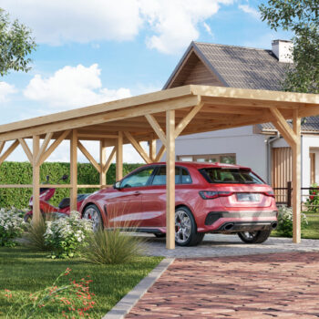 Gartenhausfabrik Fjordholz Carport X1 Plus Dachstärke 18 mm